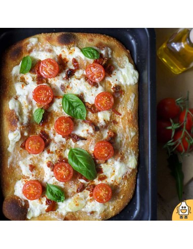 Pizza Stracciatella in teglia