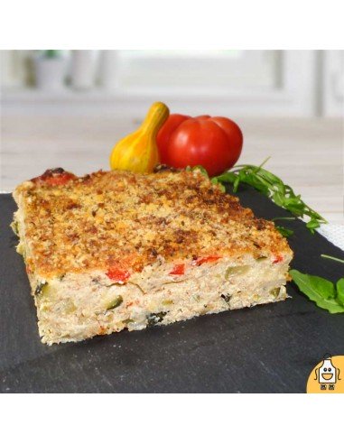 Pastel de Calabacín y Scamorza Ahumada