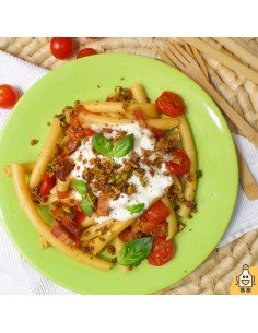 Ziti con Pancetta y...