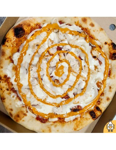 Pizza Pollo y Salsa Ahumada