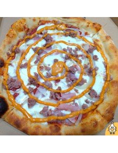 Pizza Carne y Salsa Ahumada